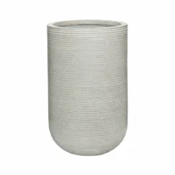 Cody Plant Vase - Ridged Cement