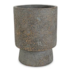 Aily Plant Pot - Earth Cement 13 Aily Plant Pot - Earth Cement -Outlet The Ever Sprout Store Aily Plant Pot Anthracite 14x18cm