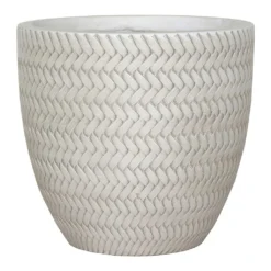 Angle Couple Plant Pot - White