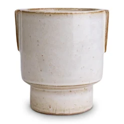 Aries Handles Plant Pot - White -Outlet The Ever Sprout Store Aries Handles Plant Pot White 14x15cm