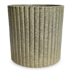 Azalea Ribbed Plant Pot - Speckled Green Stone 13 Azalea Ribbed Plant Pot - Speckled Green Stone -Outlet The Ever Sprout Store Azalea Ribbed Plant Pot Speckled Green Stone 20x20cm