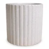 Azalea Ribbed Plant Pot - Speckled Grey Stone