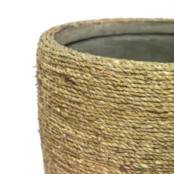 Ben Plant Pot - Straw Grass 13 Ben Plant Pot - Straw Grass -Outlet The Ever Sprout Store Ben Plant Pot Straw Grass Close Up
