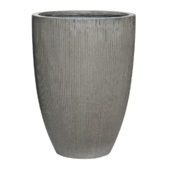 Ben Planter - Ridged Dark Grey