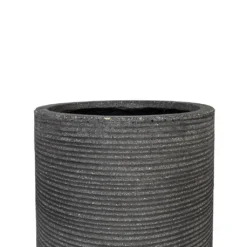 Cody Plant Vase - Ridged Dark Grey -Outlet The Ever Sprout Store Cody Plant Vase Ridged Dark Grey 28x45cm 3