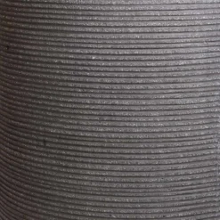 Cody Plant Vase - Ridged Dark Grey -Outlet The Ever Sprout Store Cody Plant Vase Ridged Dark Grey SWATCH