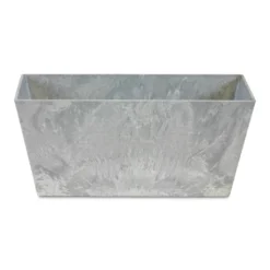 Ella Artstone Balcony Trough Planter - Grey