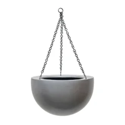 Gradient Hanging Plant Bowl - Matt Grey