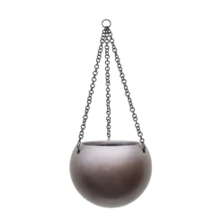 Gradient Hanging Plant Globe - Matt Coffee