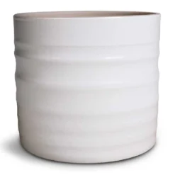 Hadleigh Plant Pot - White -Outlet The Ever Sprout Store Hadleigh Plant Pot White 14x13cm