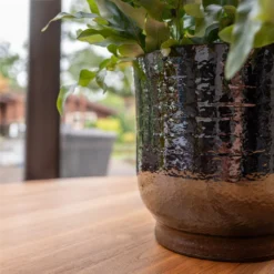 Jayla Plant Pot - Espresso -Outlet The Ever Sprout Store Jayla Espresso 2