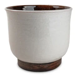 Jayla Plant Pot - White -Outlet The Ever Sprout Store Jayla Plant Pot White 17x14cm