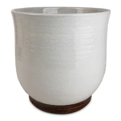 Jayla Plant Pot - White -Outlet The Ever Sprout Store Jayla Plant Pot White 27x25cm