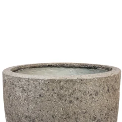 Jesslyn Cement & Stone Plant Pot - Granite Grey -Outlet The Ever Sprout Store Jesslyn Cement Stone Plant Pot Granite Grey 33x29cm 2