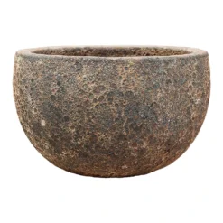 Lava Bowl Relic Planter - Rust