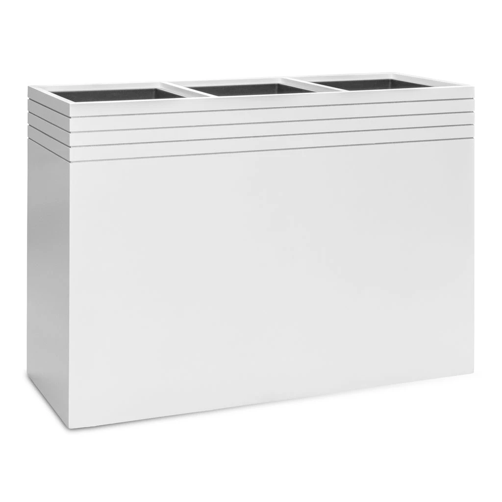 Line-Up Rectangle Planter - Matt White 1 Line-Up Rectangle Planter - Matt White