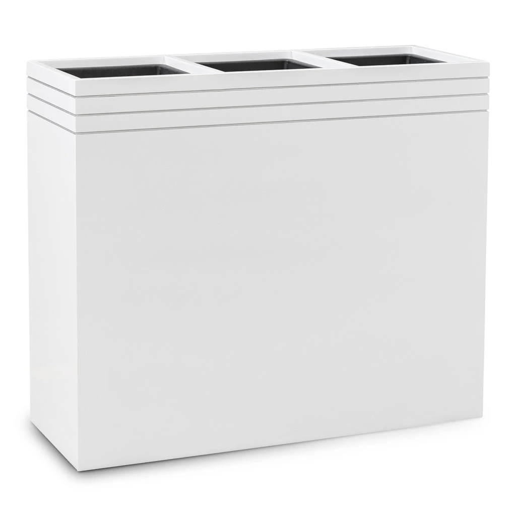 Line-Up Rectangle Planter - Matt White 5 Line-Up Rectangle Planter - Matt White - Image 5