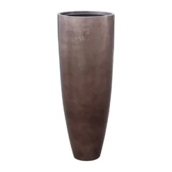 Metallic Partner Planter - Matt Coffee
