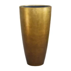 Metallic Partner Planter - Matt Honey -Outlet The Ever Sprout Store Metallic Partner Planter Matt Honey 40x75cm