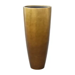 Metallic Partner Planter - Matt Honey -Outlet The Ever Sprout Store Metallic Partner Planter Matt Honey 40x90cm