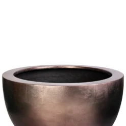 Metallic Plant Bowl - Matt Coffee -Outlet The Ever Sprout Store Metallic Plant Bowl Matt Coffee SWATCH 3