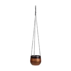 Mya Hanging Planter - Shiny Mocha -Outlet The Ever Sprout Store Mya Hanging Planter Shiny Mocha 15x13cm