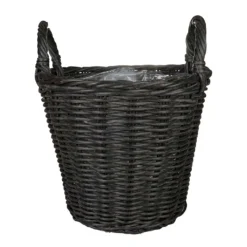 Nanna Wikr Plant Basket - Dark Brown
