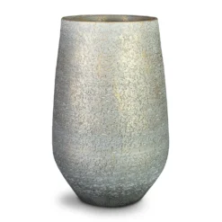 Noor Plant Vase - Metallic Grey