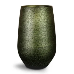 Noor Plant Vase - Velvet Green