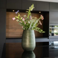 Noor Plant Vase - Velvet Green -Outlet The Ever Sprout Store Noor Plant Vase Velvet Green 5