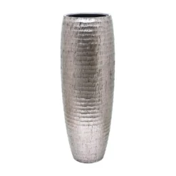 Opus Hammered Partner Planter - Silver -Outlet The Ever Sprout Store Opus Hammered Partner Planter Silver 35x97cm