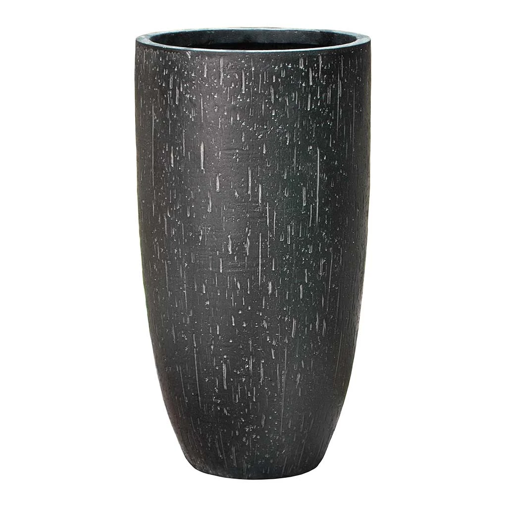Raindrop Tall Vase Planter - Anthracite 4 Raindrop Tall Vase Planter - Anthracite - Image 4