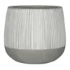 Pax Plant Pot - Ridged White Stripe