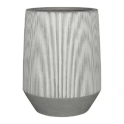 Tall Harith Plant Pot - Ridged White Stripe 9 Tall Harith Plant Pot - Ridged White Stripe -Outlet The Ever Sprout Store Ridged Tall Harith Plant Pot White Stripe 53x68cm