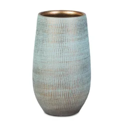 Ryan Plant Vase - Blue Gold
