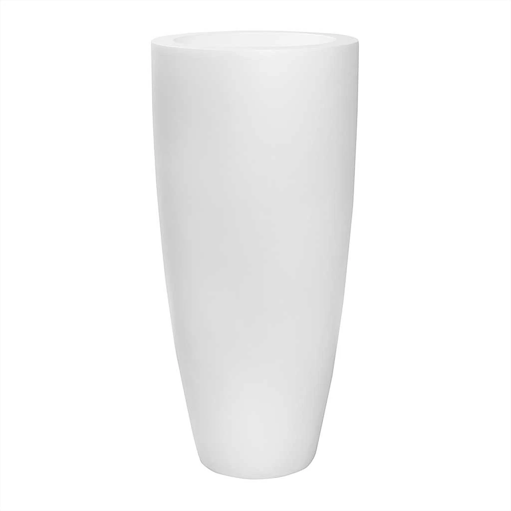 Dax Essentials Tall Planter - Matt White 1 Dax Essentials Tall Planter - Matt White