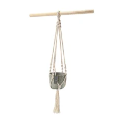 Macrame Hanging Plant Pot -Outlet The Ever Sprout Store hanging indoor plant pot macrame